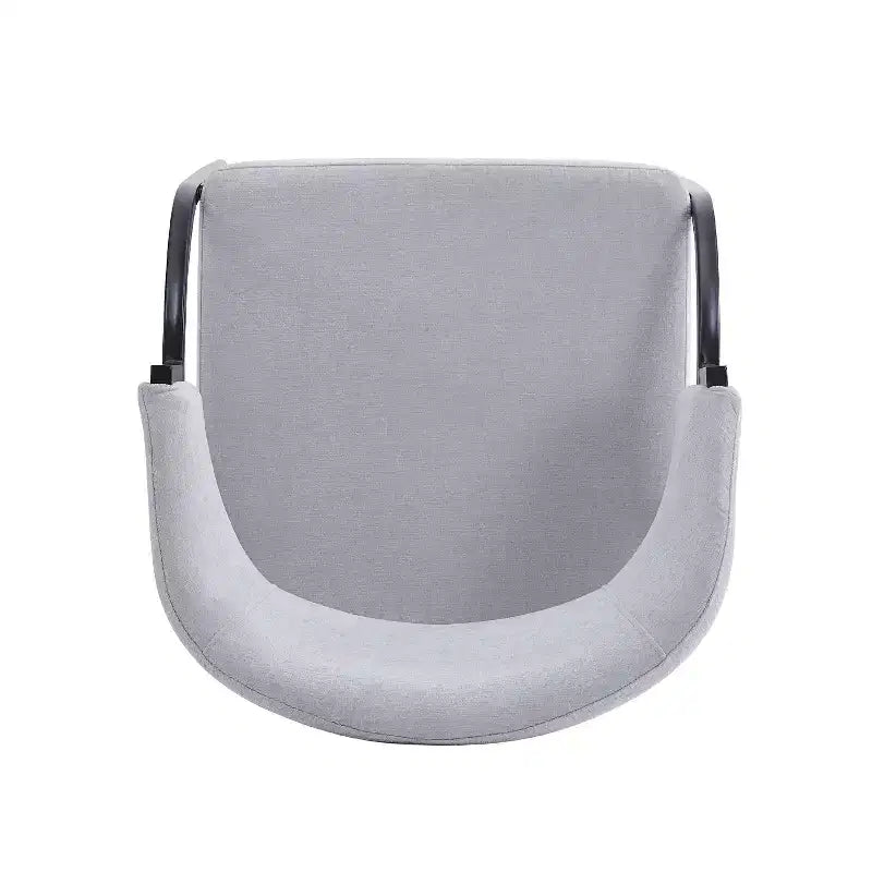 Chaises de salle à manger avec accoudoirs rembourrés et pieds en métal