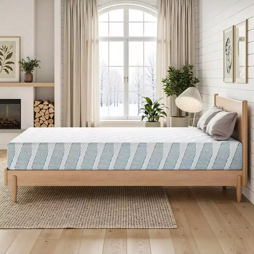 Matelas Queen Size 12 pouces pour Adulte Adolescent Unique, Matelas Rafraîchissant en Mousse à Mémoire de Forme, Housse Amovible et Lavable, Fermeté Moyenne