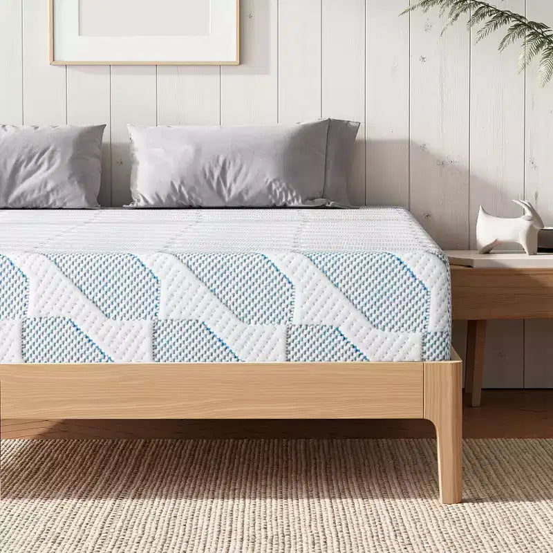 Matelas Queen Size 12 pouces pour Adulte Adolescent Unique, Matelas Rafraîchissant en Mousse à Mémoire de Forme, Housse Amovible et Lavable, Fermeté Moyenne
