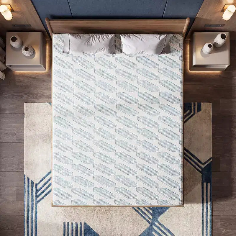 Matelas Queen Size 12 pouces pour Adulte Adolescent Unique, Matelas Rafraîchissant en Mousse à Mémoire de Forme, Housse Amovible et Lavable, Fermeté Moyenne