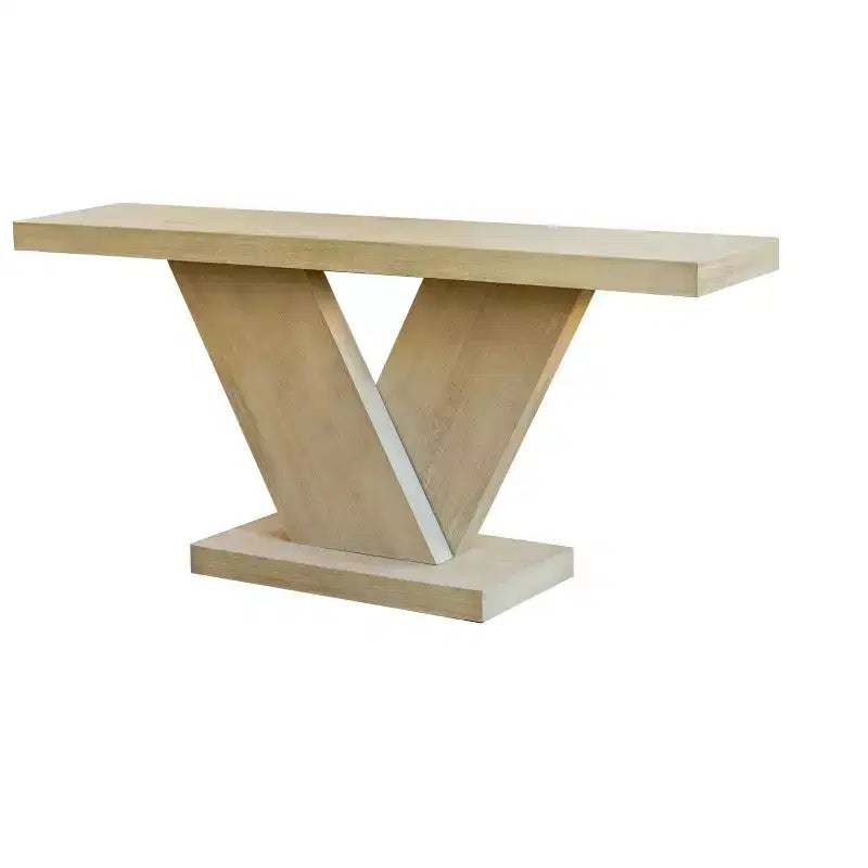 Table console moderne avec pieds en X, 66 po
