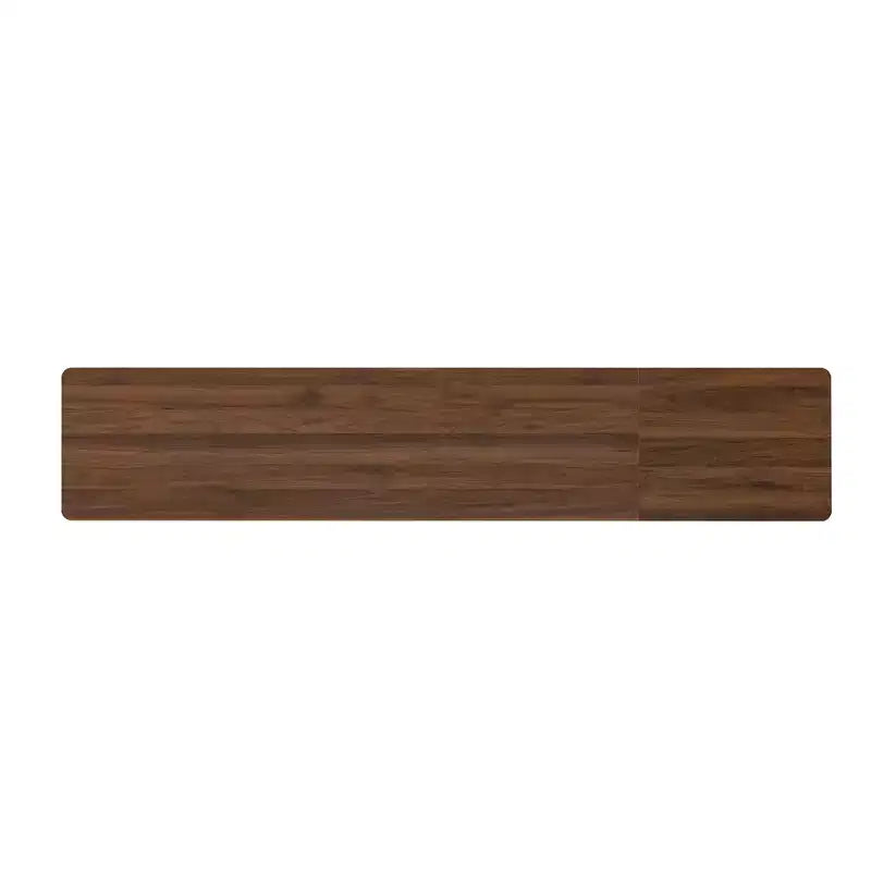 Meuble TV 78 pouces pour téléviseurs jusqu'à 85 pouces, Console TV cannelée Meuble TV Noyer Centre de divertissement multimédia avec porte à ouverture par poussée et fermeture amortie