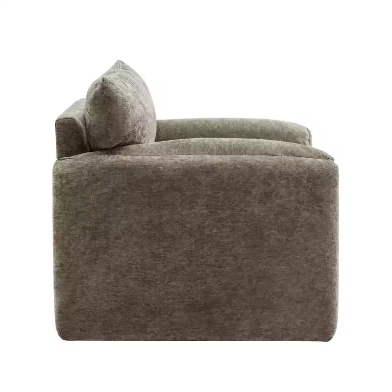 38.6 Fauteuil de salon moderne surdimensionné en chenille
