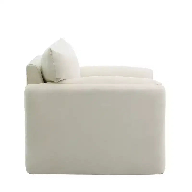 38.6 Fauteuil de salon moderne surdimensionné en chenille