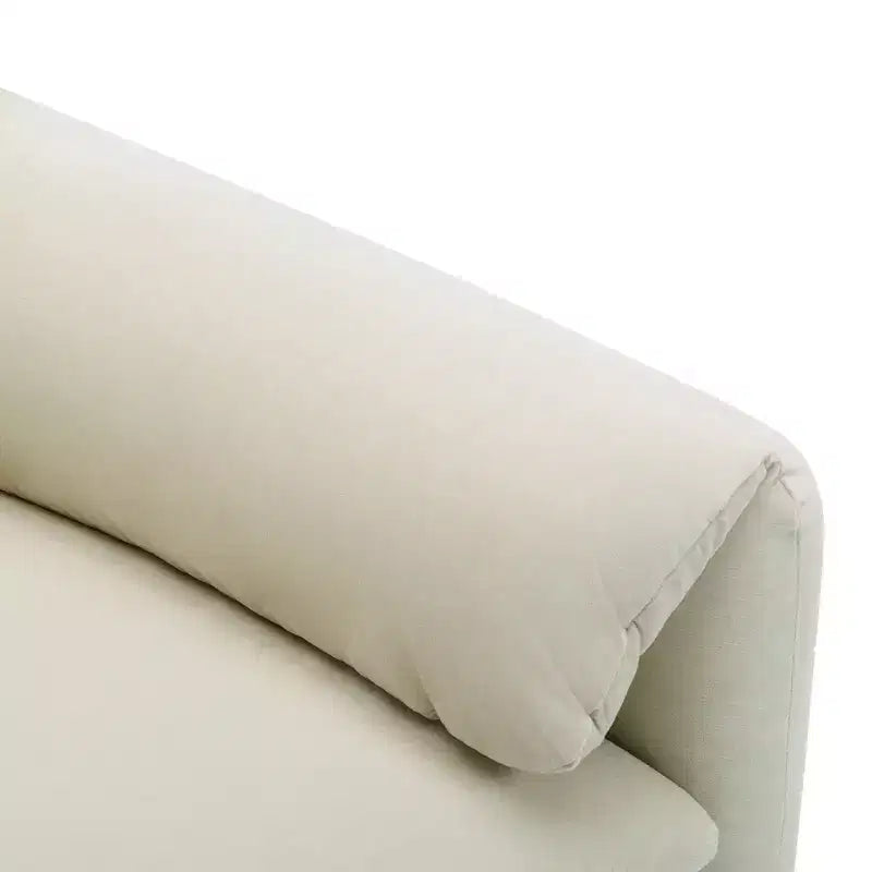 38.6 Fauteuil de salon moderne surdimensionné en chenille