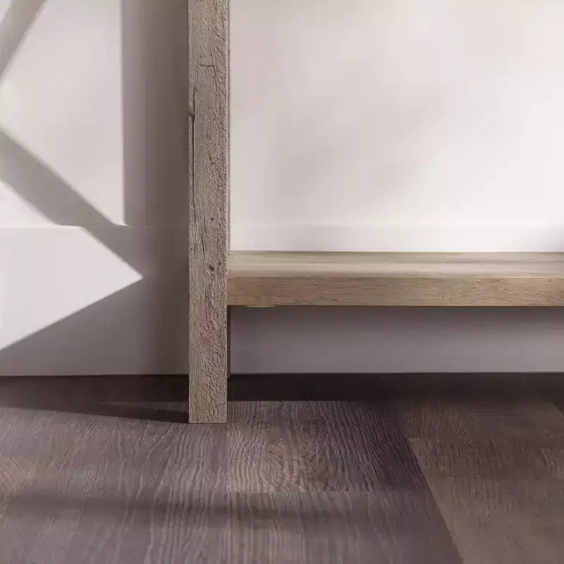 Table d'entrée de ferme moderne avec étagère inférieure
