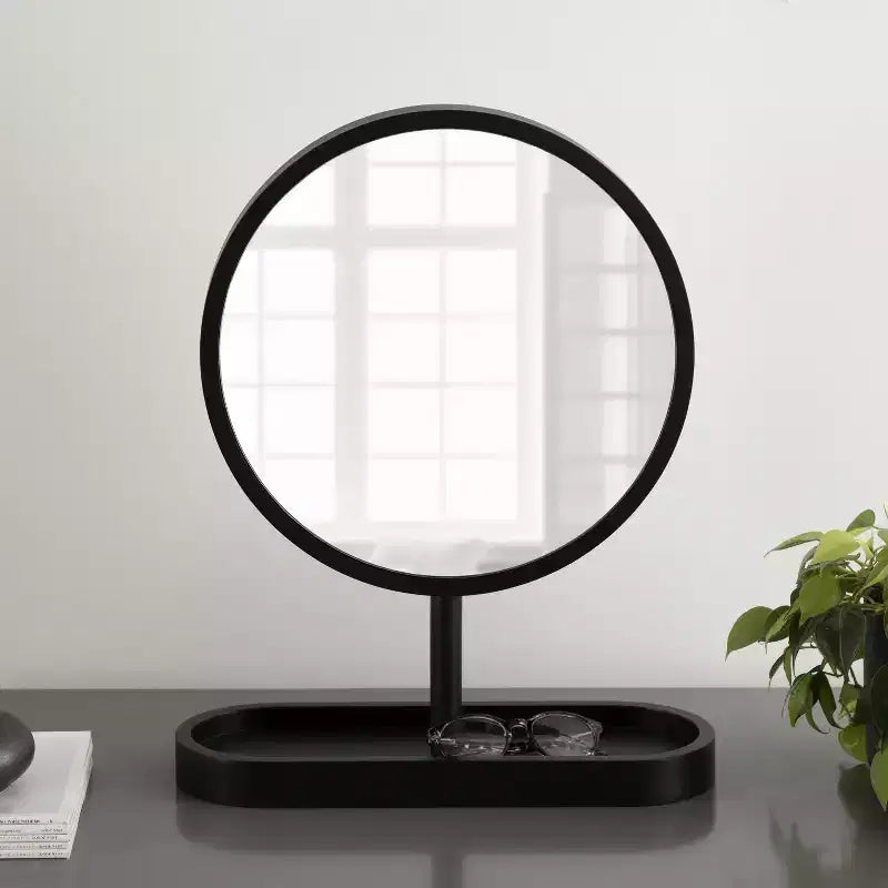 Miroir de table encadré