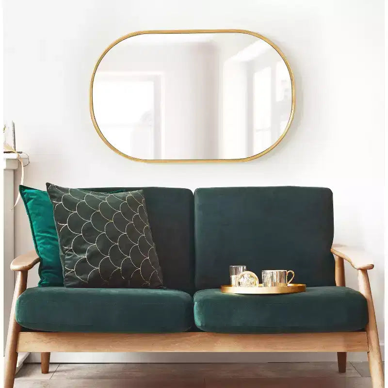 Miroir mural encadré capsule