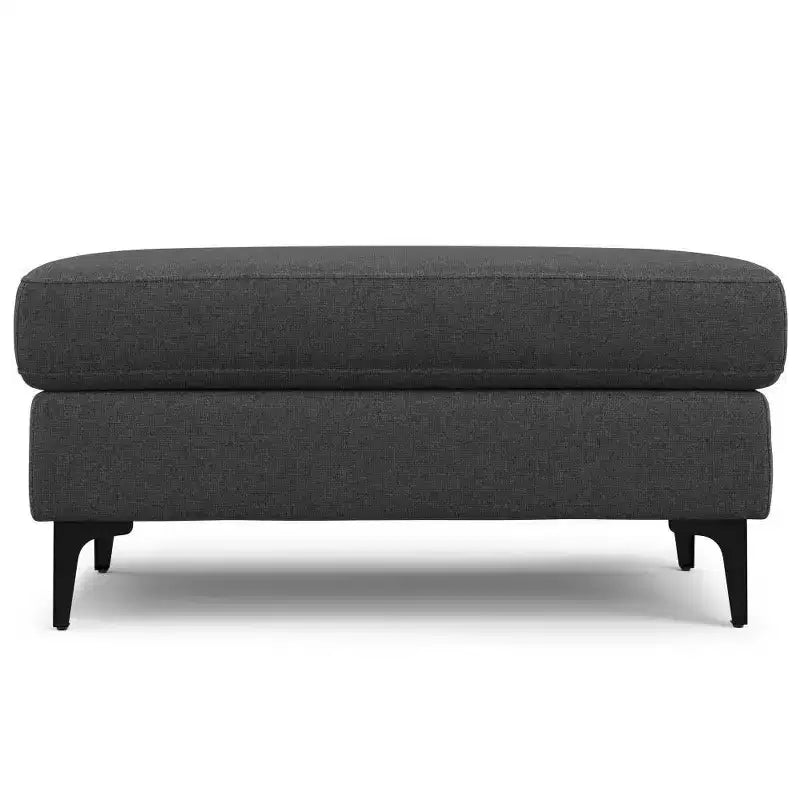Pouf en tissu performant de style Mid-Century