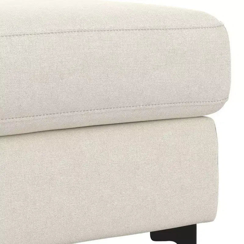 Pouf en tissu performant de style Mid-Century