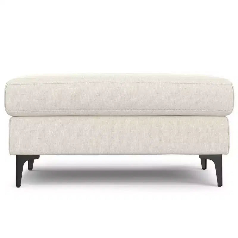 Pouf en tissu performant de style Mid-Century